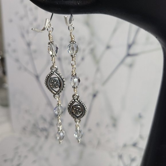 Evil Eye Earrings - Picture 2 of 3